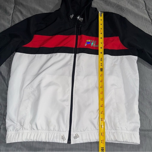 FILA Windbreaker  Color Block Hooded Full Zip Women's Lightweight Jacket Small - Picture 10 of 13
